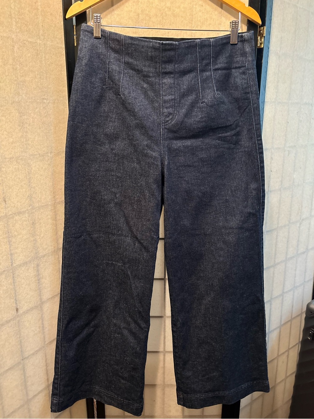 SPANX Indigo Blues Wide-Leg Denim Crop Jeans